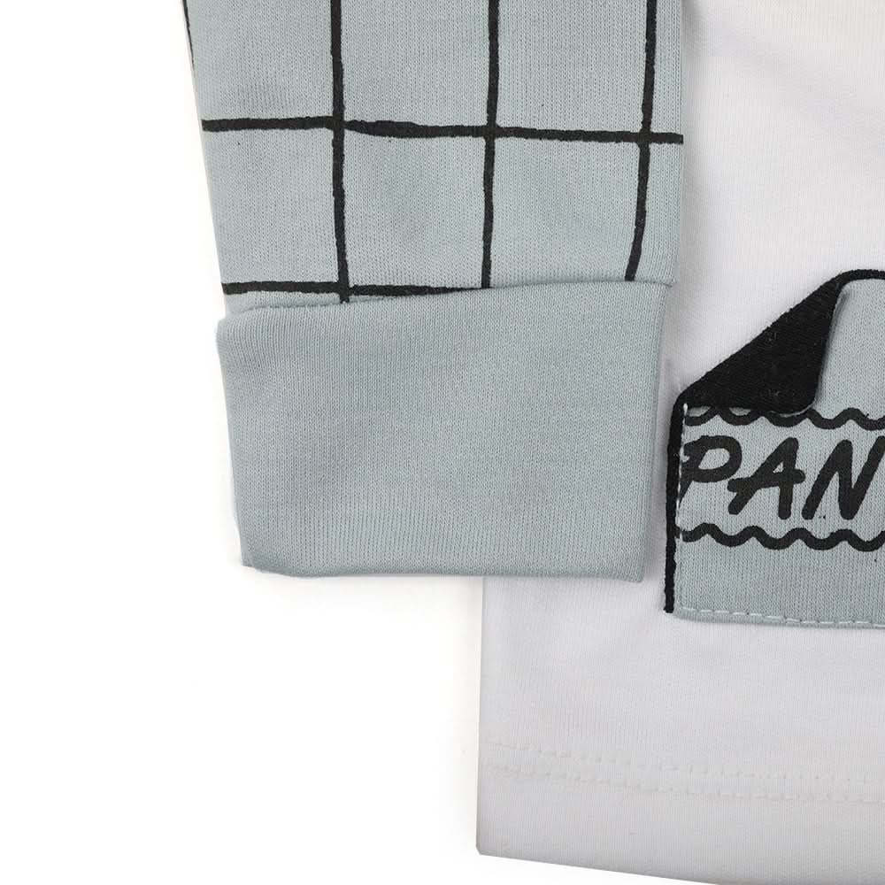 Newborn Boys Full Sleeves 2pcs Suit - Light Grey, Newborn Boys Sets & Suits, Chase Value, Chase Value