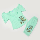 Girls Half Sleeves Suits - Cyan, Girls Suits, Chase Value, Chase Value