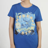 Women's Half Sleeves Printed T-shirt - Royal Blue, Women T-Shirts & Tops, Chase Value, Chase Value