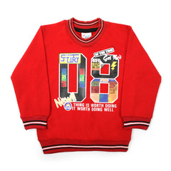 Boys Full Sleeves SweatShirt - Red