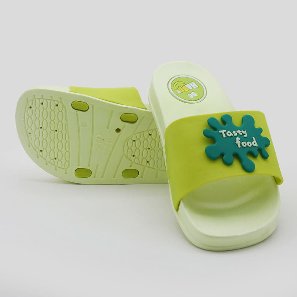 Boys Slidder - Green, Boys Slippers, Chase Value, Chase Value