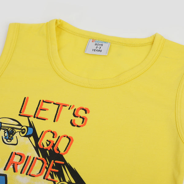 Boys Sando T-Shirt - Yellow