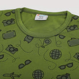 Boys Sando T-Shirt - Olive Green, Boys Sando, Chase Value, Chase Value