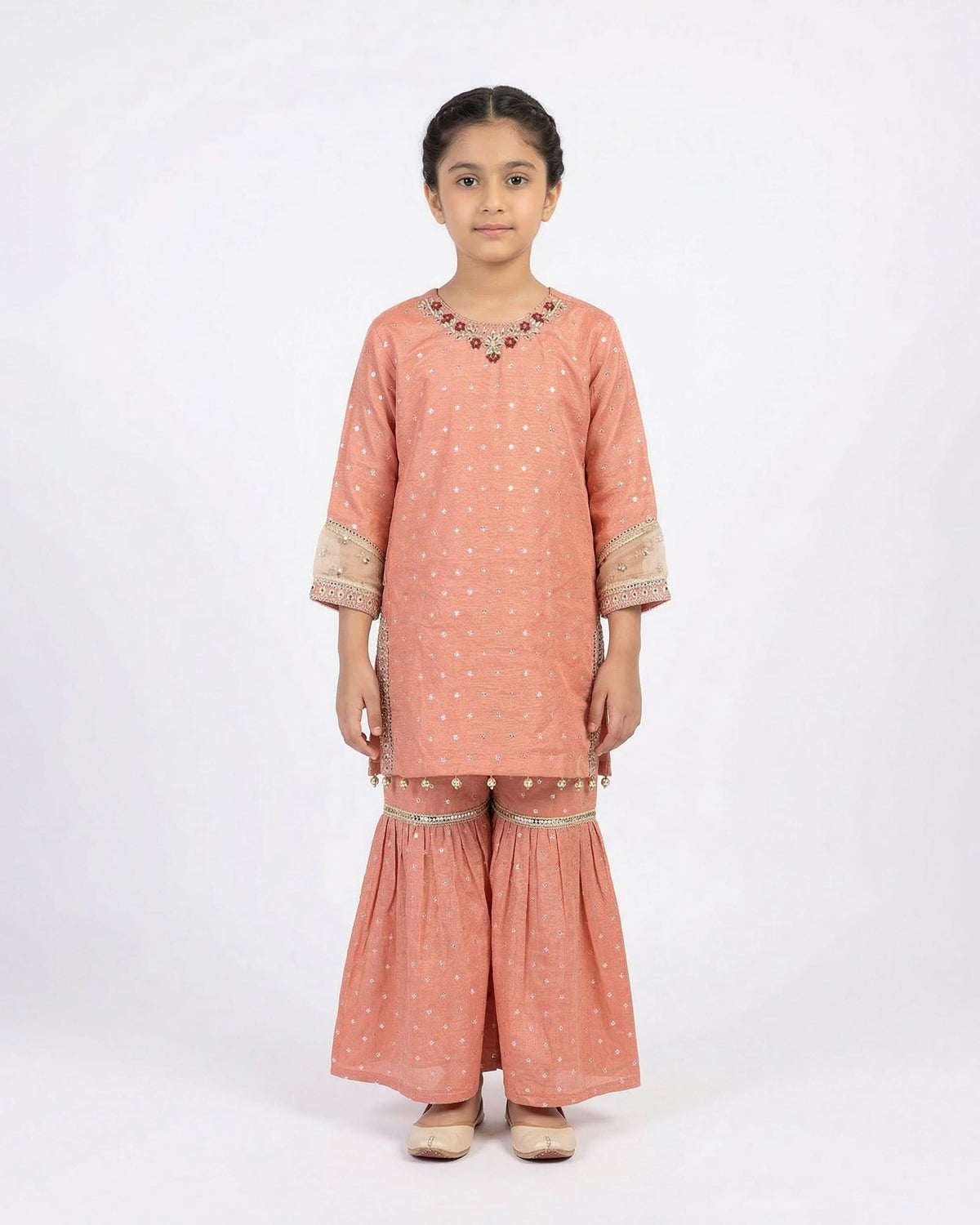 Eminent Girls Ethnic Signature Embroidered 2 Pcs Suit, Girls Shalwar Kameez, Eminent, Chase Value