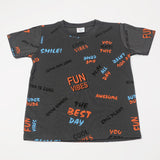 Boys Half Sleeves T-Shirt - Dark Grey, Boys T-Shirts, Chase Value, Chase Value