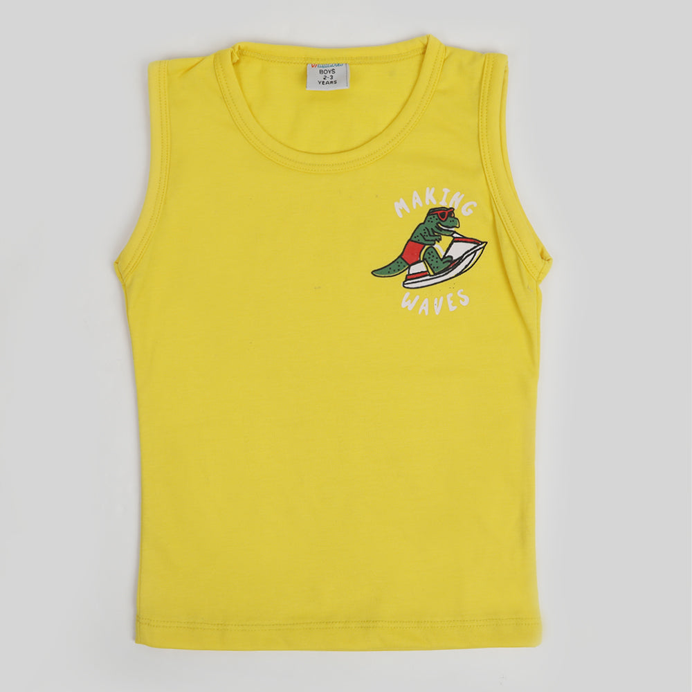 Boys Sando T-Shirt - Yellow, Boys Sando, Chase Value, Chase Value
