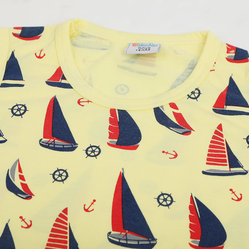 Boys Sando T-Shirt - Yellow, Boys Sando, Chase Value, Chase Value