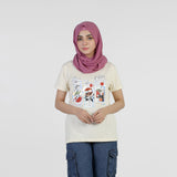 Valuable Women's Half Sleeves T-Shirt - Cream, Women T-Shirts & Tops, Chase Value, Chase Value