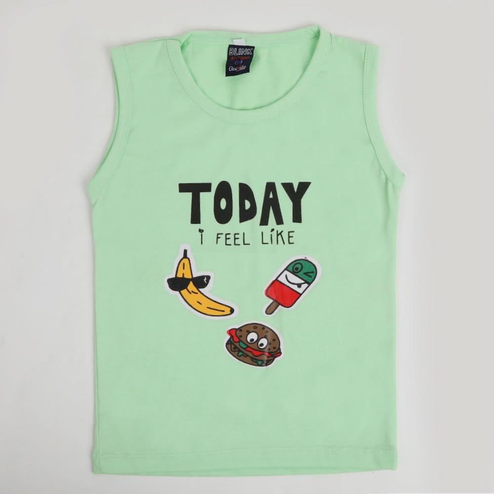 Boys Sando T-Shirt - Light Green, Boys Sando, Chase Value, Chase Value