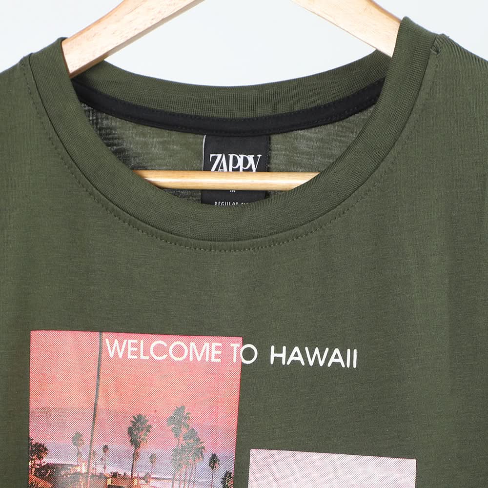 Men's Half Sleeves Printed T-Shirt - Sea Green, Men's T-Shirts & Polos, Chase Value, Chase Value