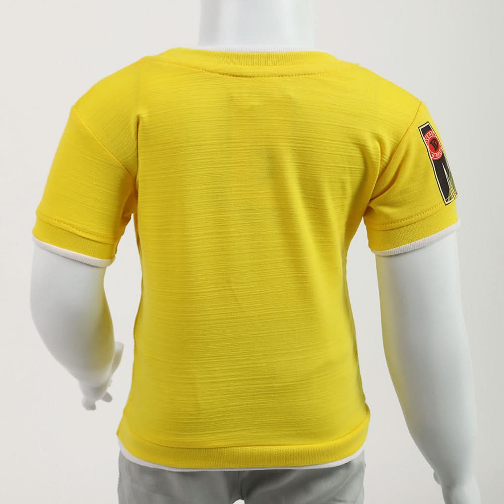 Newborn Boy T-Shirt - Yellow, Newborn Boys Shirts & T-Shirts, Chase Value, Chase Value