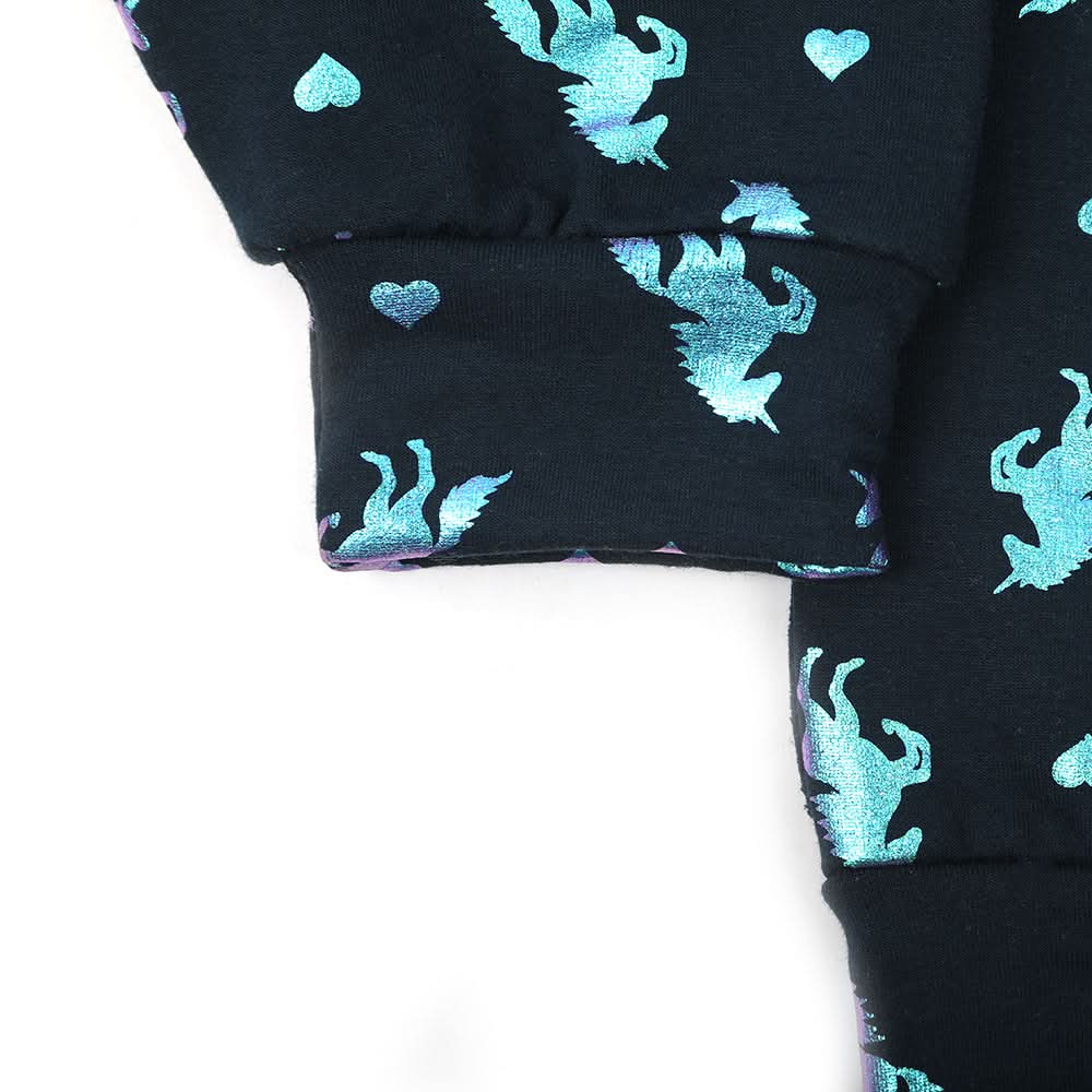Girls Full Sleeves Sweat Shirt - Navy Blue, Girls Hoodies & Sweat Shirts, Chase Value, Chase Value