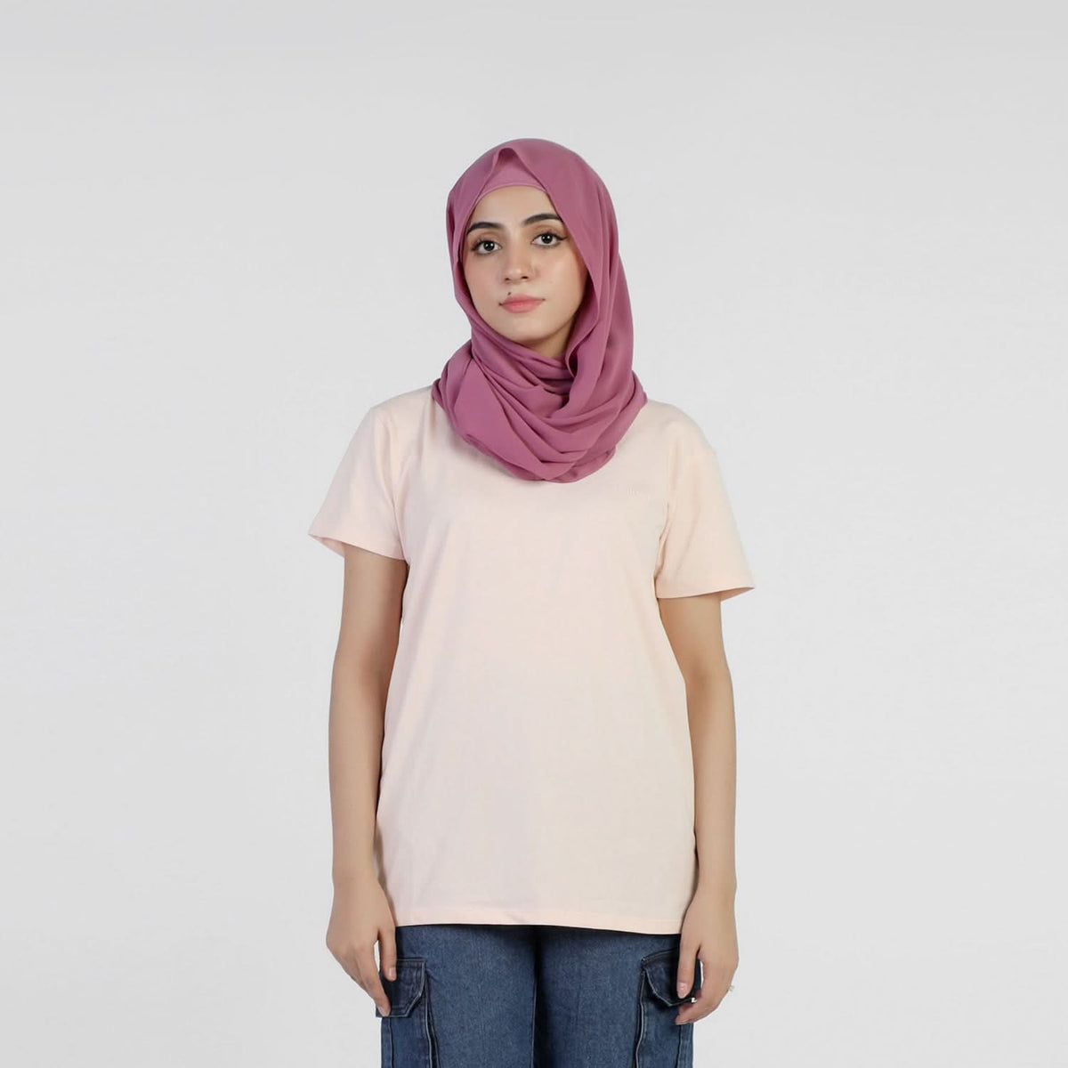 Eminent Women's Half Sleeves Printed T-Shirt - Light Pink, Women T-Shirts & Tops, Eminent, Chase Value