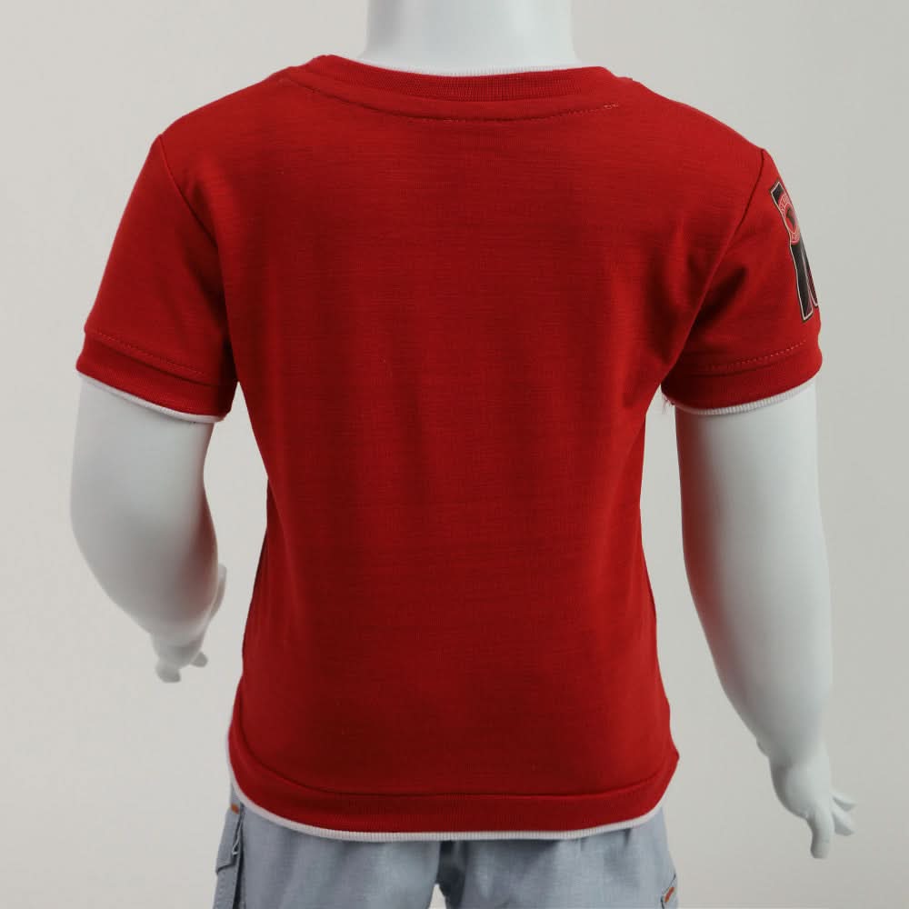 Newborn Boy T-Shirt - Red, Newborn Boys Shirts & T-Shirts, Chase Value, Chase Value