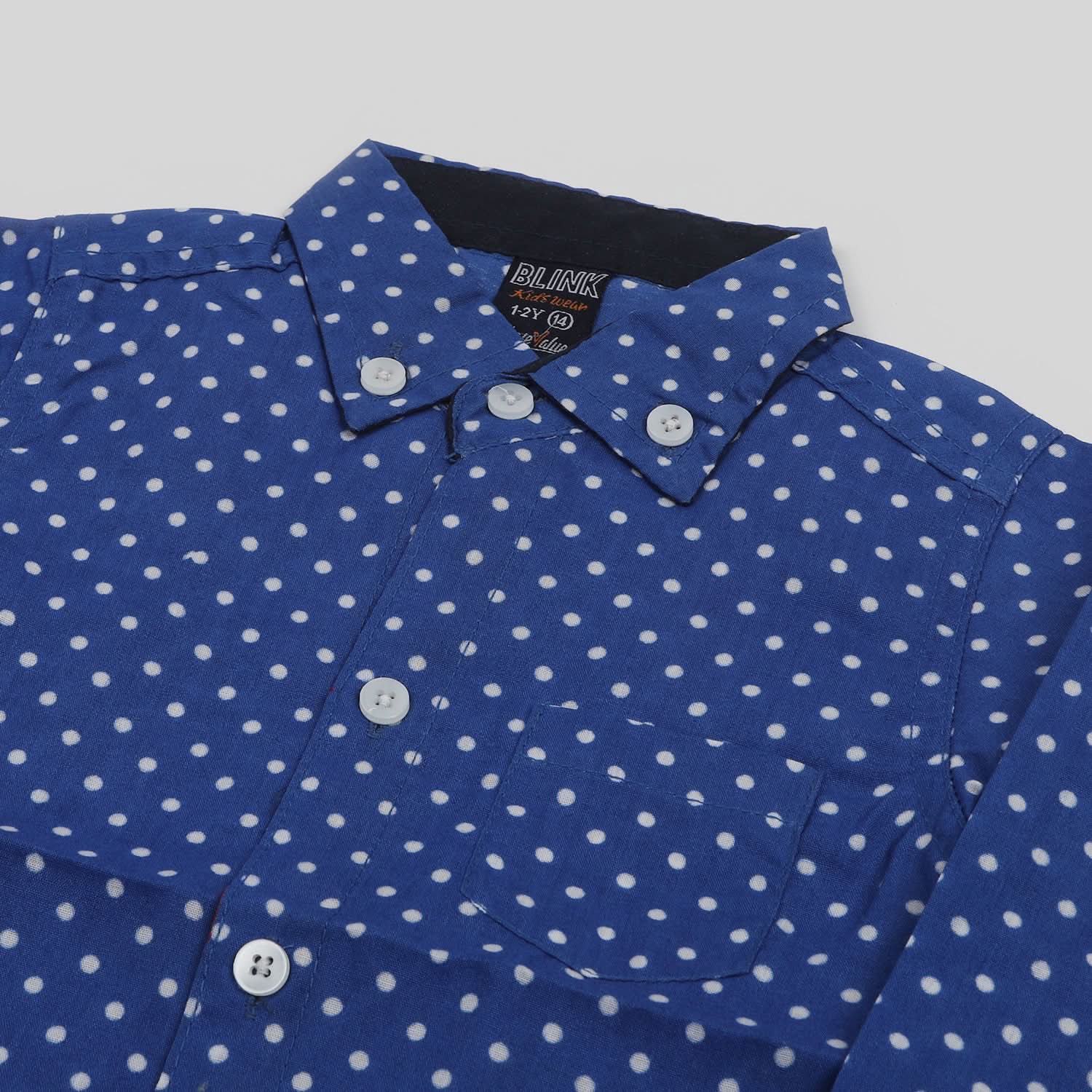 Boys Full Sleeves Shirt - Royal Blue, Boys Shirts, Chase Value, Chase Value