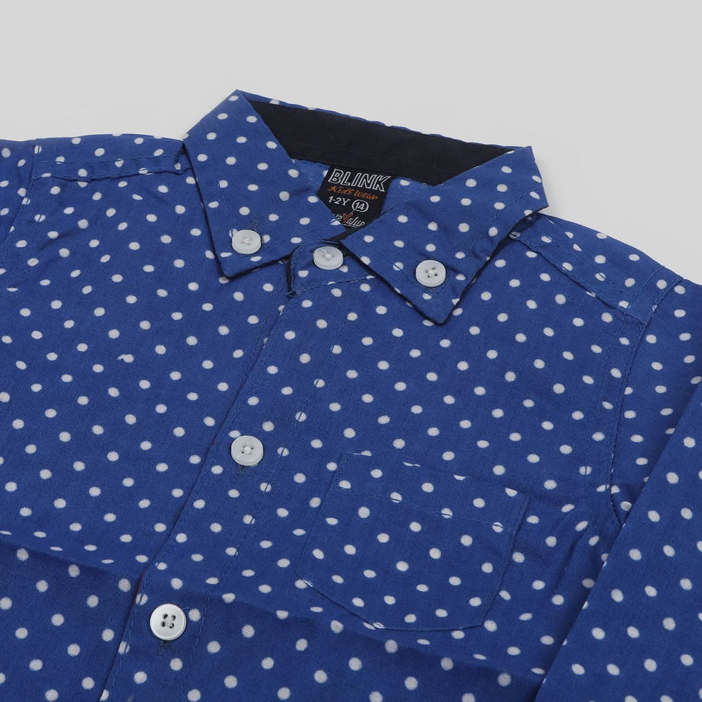 Boys Full Sleeves Shirt - Royal Blue, Boys Shirts, Chase Value, Chase Value