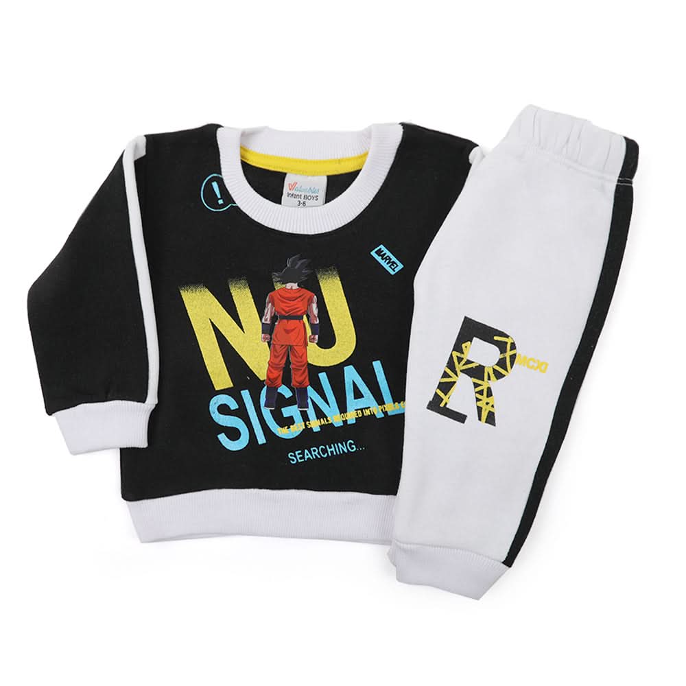 Newborn Boys Full Sleeves 2pcs Suit - Black, Newborn Boys Sets & Suits, Chase Value, Chase Value