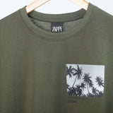 Men's Half Sleeves Printed T-Shirt - Olive Green, Men's T-Shirts & Polos, Chase Value, Chase Value