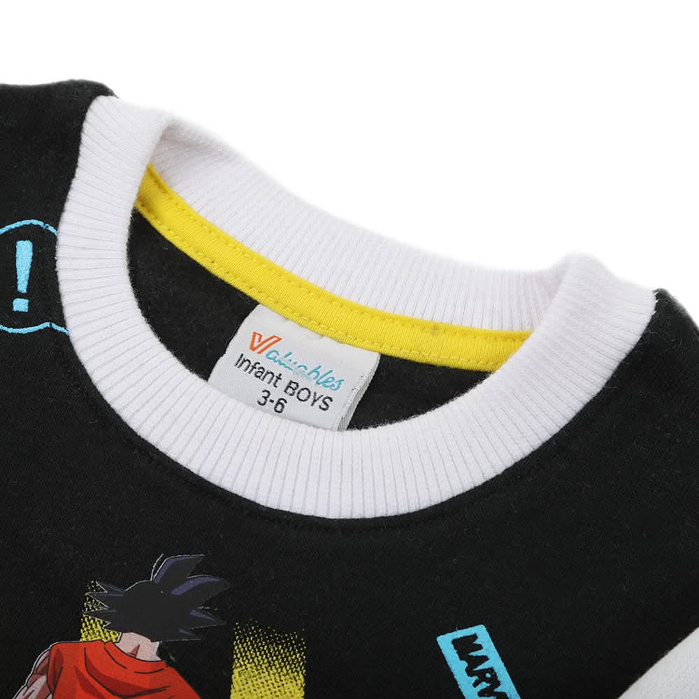 Newborn Boys Full Sleeves 2pcs Suit - Black, Newborn Boys Sets & Suits, Chase Value, Chase Value