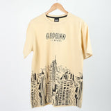Men's Half Sleeves Printed T-Shirt - Cream, Men's T-Shirts & Polos, Chase Value, Chase Value