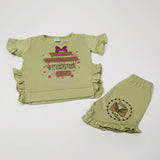 Girls Half Sleeves Suits - Green, Girls Suits, Chase Value, Chase Value