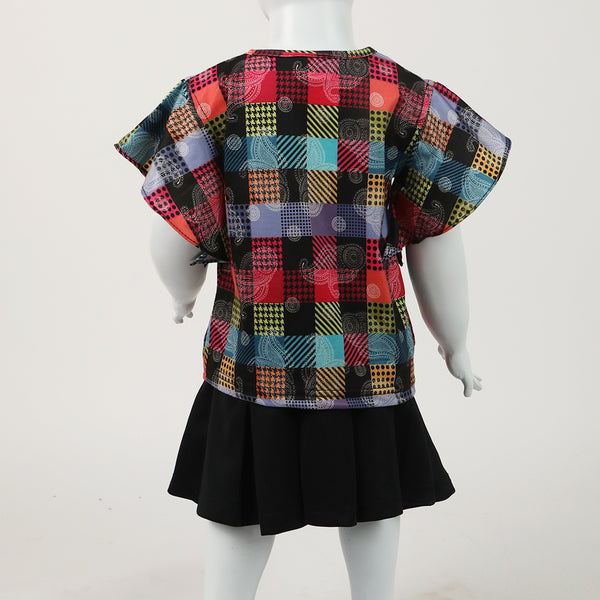 Girls Skirt Suit - Multi Color