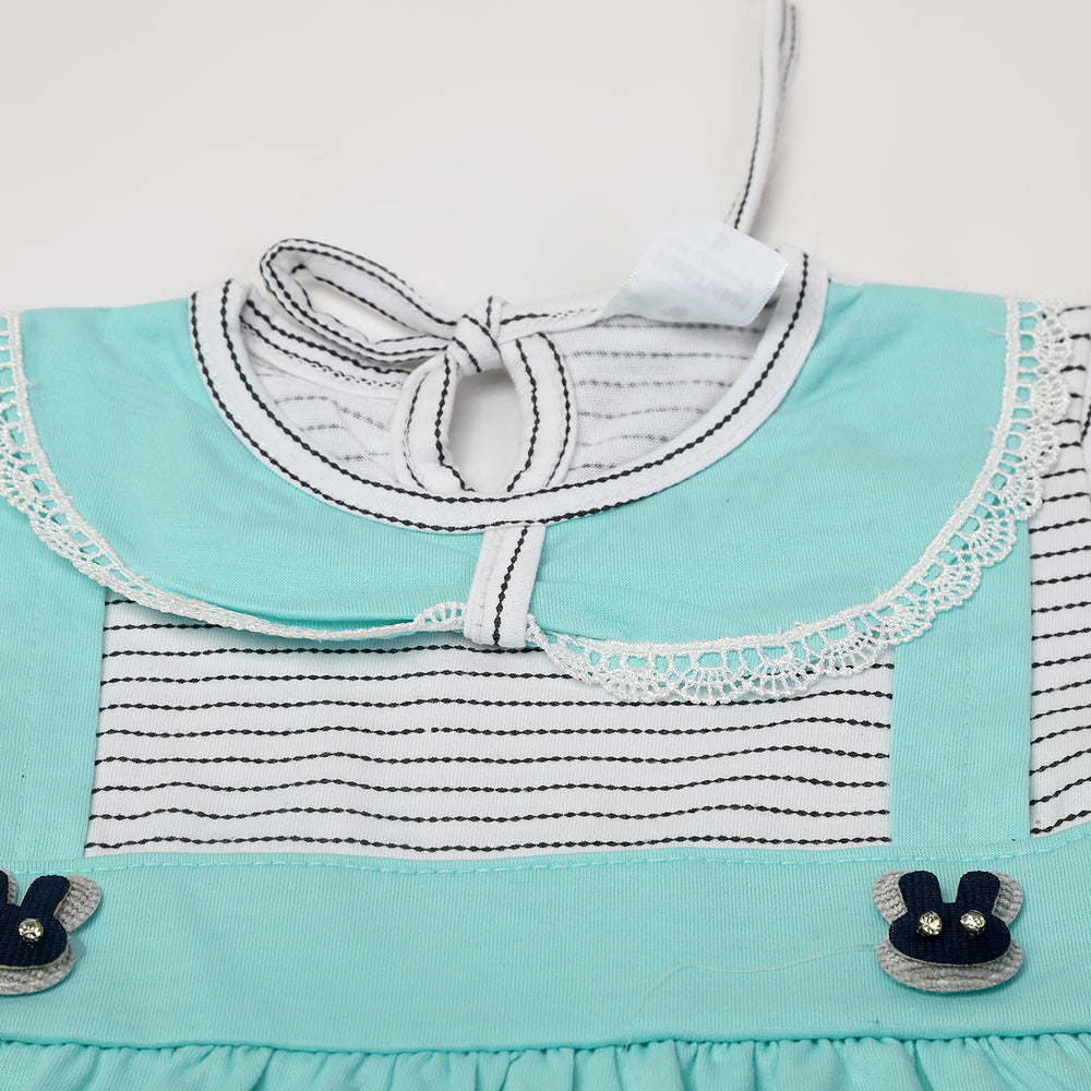 Girl's Tight Half Sleeves Suit - Blue, Girls Suits, Chase Value, Chase Value