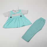 Girl's Tight Half Sleeves Suit - Blue, Girls Suits, Chase Value, Chase Value