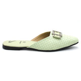 Valuable Women's Backless Pump - Light Green, Women Backless Pumps, Chase Value, Chase Value