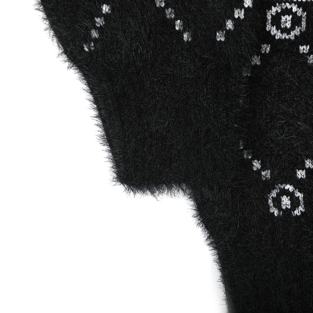 Girls Full Sleeves Sweater - Black, Girls Sweaters, Chase Value, Chase Value