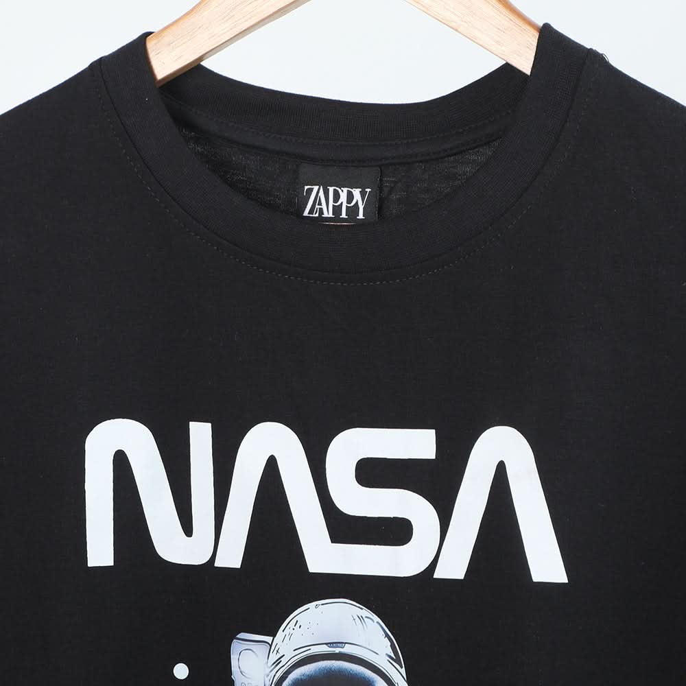 Men's Half Sleeves Printed T-Shirt - Black, Men's T-Shirts & Polos, Chase Value, Chase Value