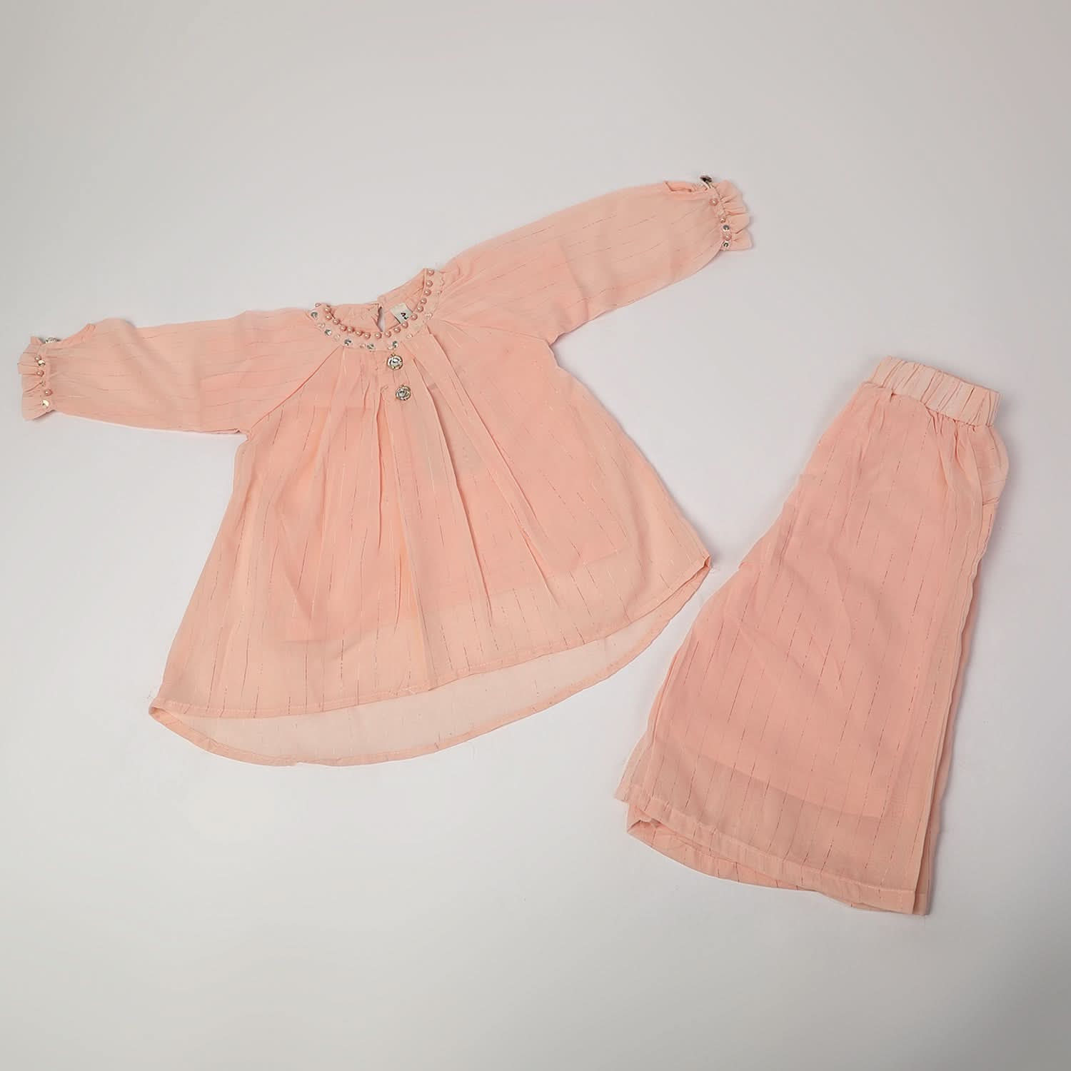 Girls Shalwar Suits - Peach, Girls Shalwar Kameez, Chase Value, Chase Value