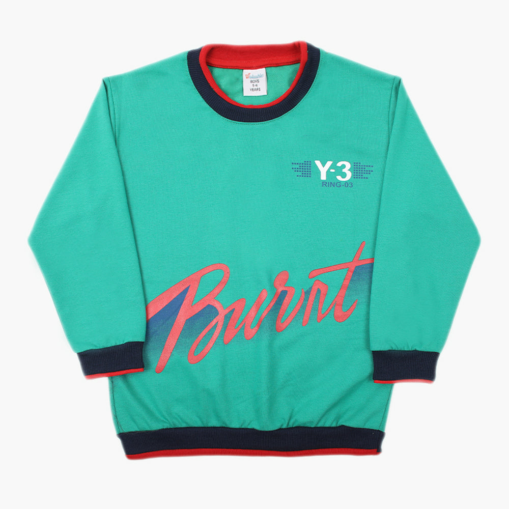Boys Full Sleeves SweatShirt - Light Green, Boys Hoodies & Sweat Shirts, Chase Value, Chase Value