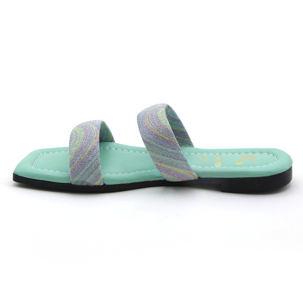 Girls Slipper - Green, Girls Slippers, Chase Value, Chase Value