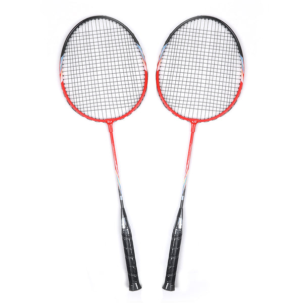 High Quality Badminton Racket 2Pc - Red