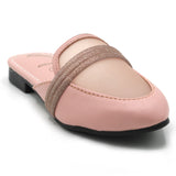 Girls Backless Pump - Peach, Girls Backless Pump, Chase Value, Chase Value