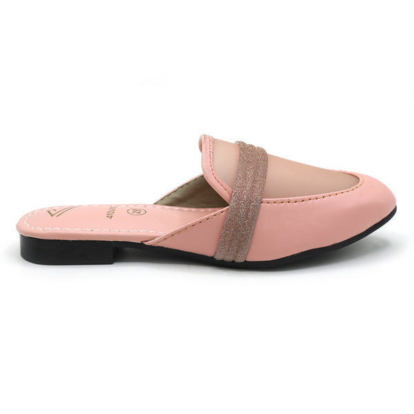 Girls Banto Slipper - Peach