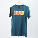 Men's Half Sleeves Printed T-Shirt - Steel Blue, Men's T-Shirts & Polos, Chase Value, Chase Value