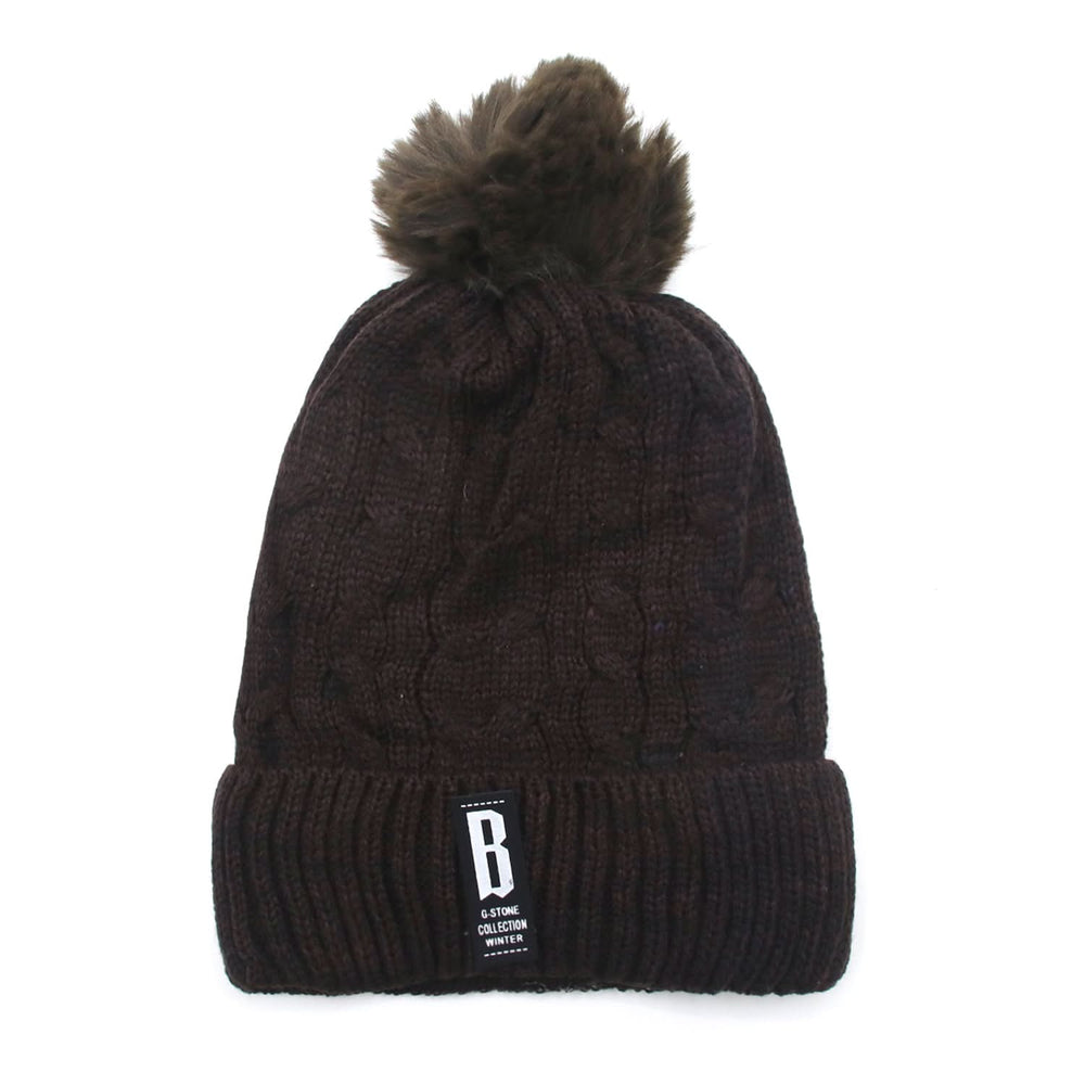 Women's Woolen Cap - Brown, Women Caps & Hats, Chase Value, Chase Value