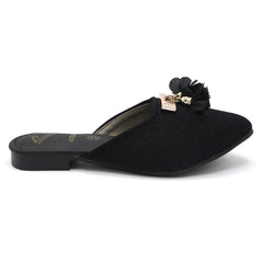 Girls Banto Slipper - Black