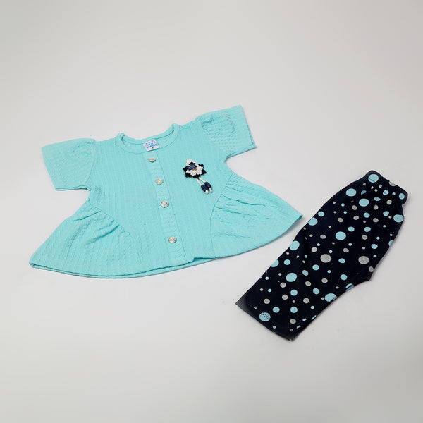 Girls Half Sleeves Suits - Blue
