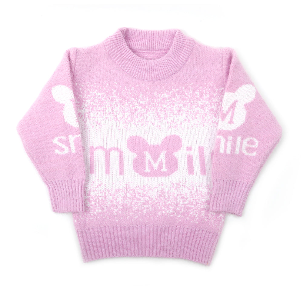 Girls Full Sleeves Sweater - Purple, Girls Sweaters, Chase Value, Chase Value