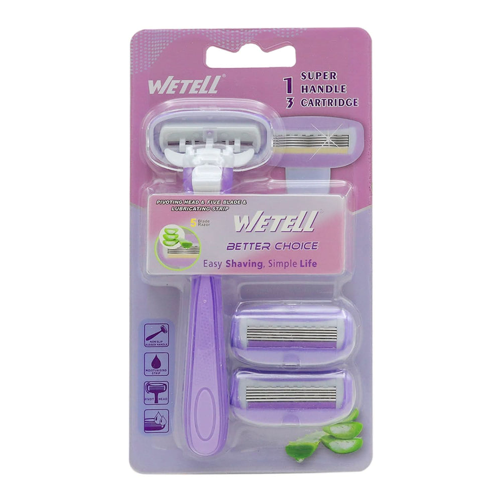Wetell Women Razor 202420 1+2 Cart, Razor & Cartridges, Wetell, Chase Value