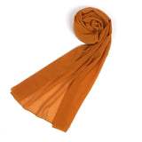 Women's Plain Georgette Stole - Golden Brown, Women Shawls & Scarves, Chase Value, Chase Value