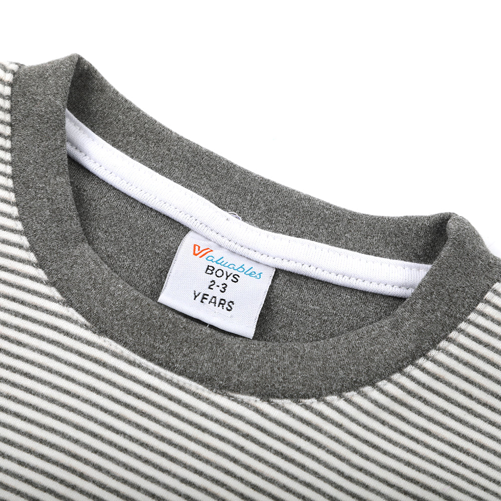 Boys Full Sleeves T-Shirt - Grey, Boys T-Shirts, Chase Value, Chase Value