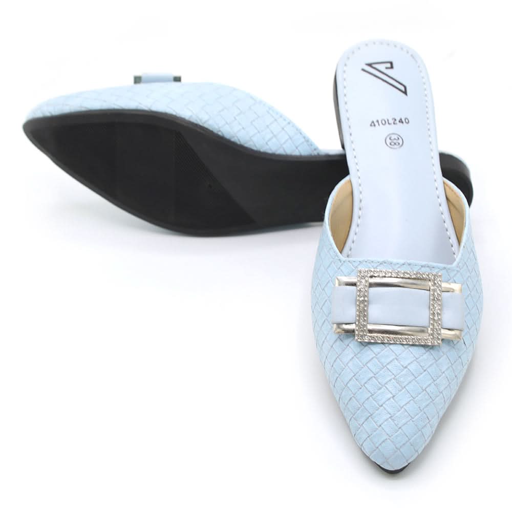 Valuable Women's Backless Pump - Sky Blue, Women Backless Pumps, Chase Value, Chase Value