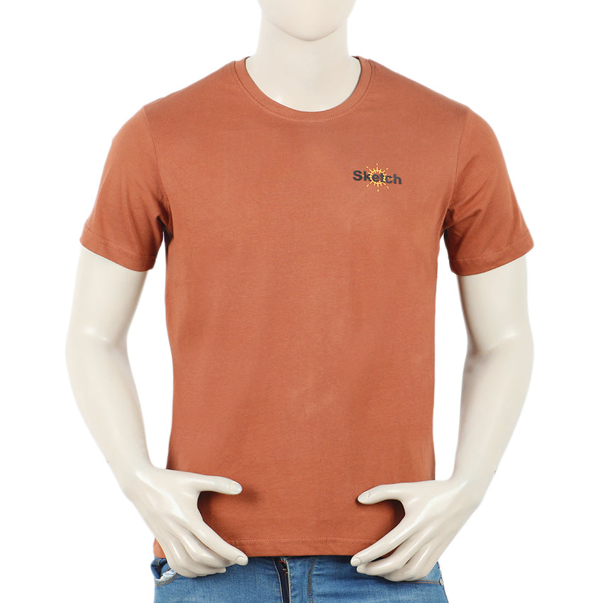 Eminent Men's Round Neck Half Sleeves T-Shirt - Sequoia