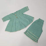 Girls Shalwar Suit 2Pcs - Sea Green, Girls Shalwar Kameez, Chase Value, Chase Value