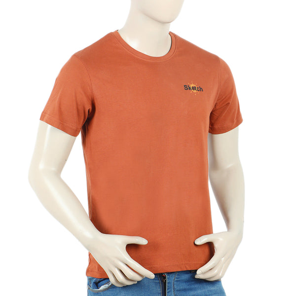 Eminent Men's Round Neck Half Sleeves T-Shirt - Sequoia