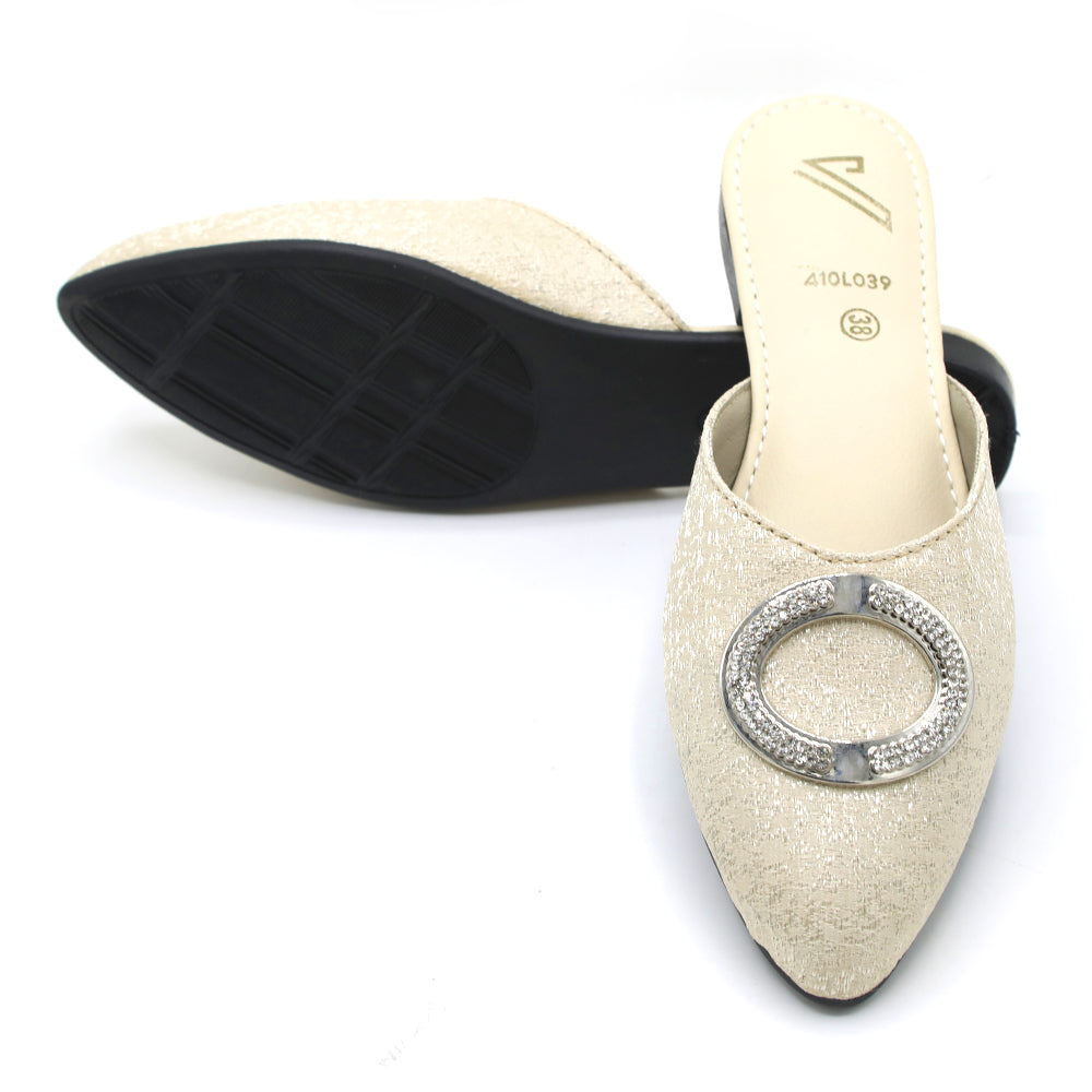 Valuable Women's Backless Pump - Fawn, Women Backless Pumps, Chase Value, Chase Value